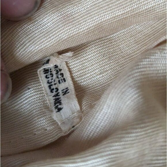 Beaded round handbag 1920's to 1930's Star burst cream - Picture 7 of 8